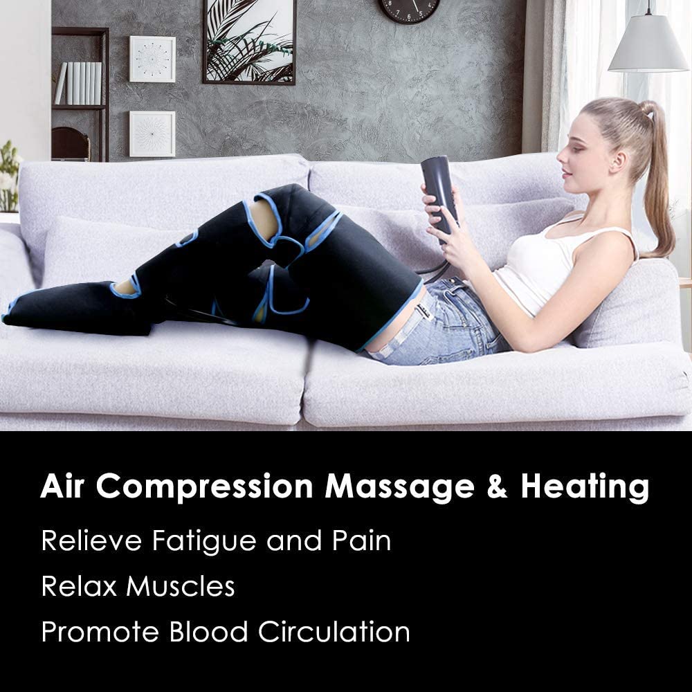 Leg Massager With Heat On Knee Cordless Air Compression For